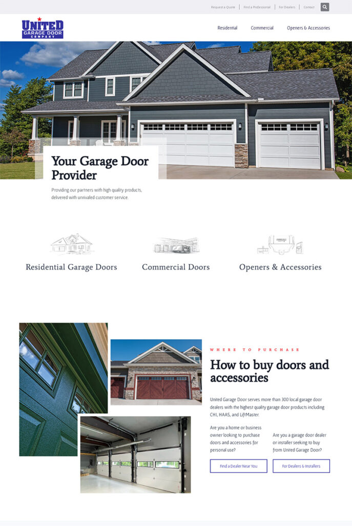 Garage Door Supplier brand collateral